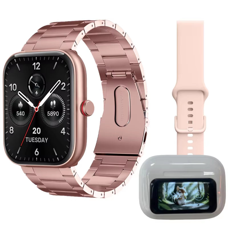 2025 New IDW20 Smart Watches for Men Women Bluetooth Call Smartwatch Build-In Alexa 5ATM IP68 Waterproof Heart Rate