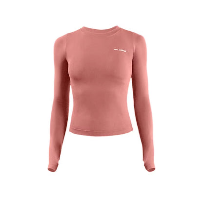 Women'S Long Sleeve Top Yoga Shirts Running T-Shirt Workout Fitness Gym Sports Top Training Crop Top Solidcolor Лонгслив Женский
