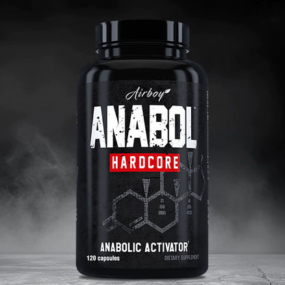 Anabol Hardcore Supplement - Helps Build Lean, Firm, High-Quality Muscle, Promoting Muscle Growth - 120 Capsules