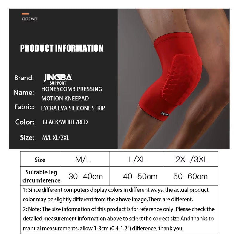 1PC Honeycomb Protective Gear Basketball Knee Pads Support Volleyball Knee Brace Support Sports Knee Protector