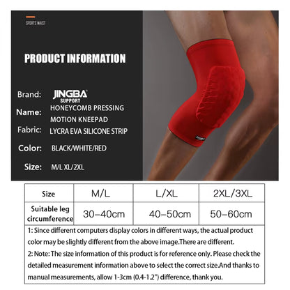 1PC Honeycomb Protective Gear Basketball Knee Pads Support Volleyball Knee Brace Support Sports Knee Protector