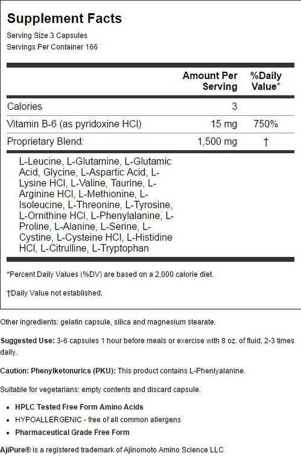 Amino Balance 500Mg