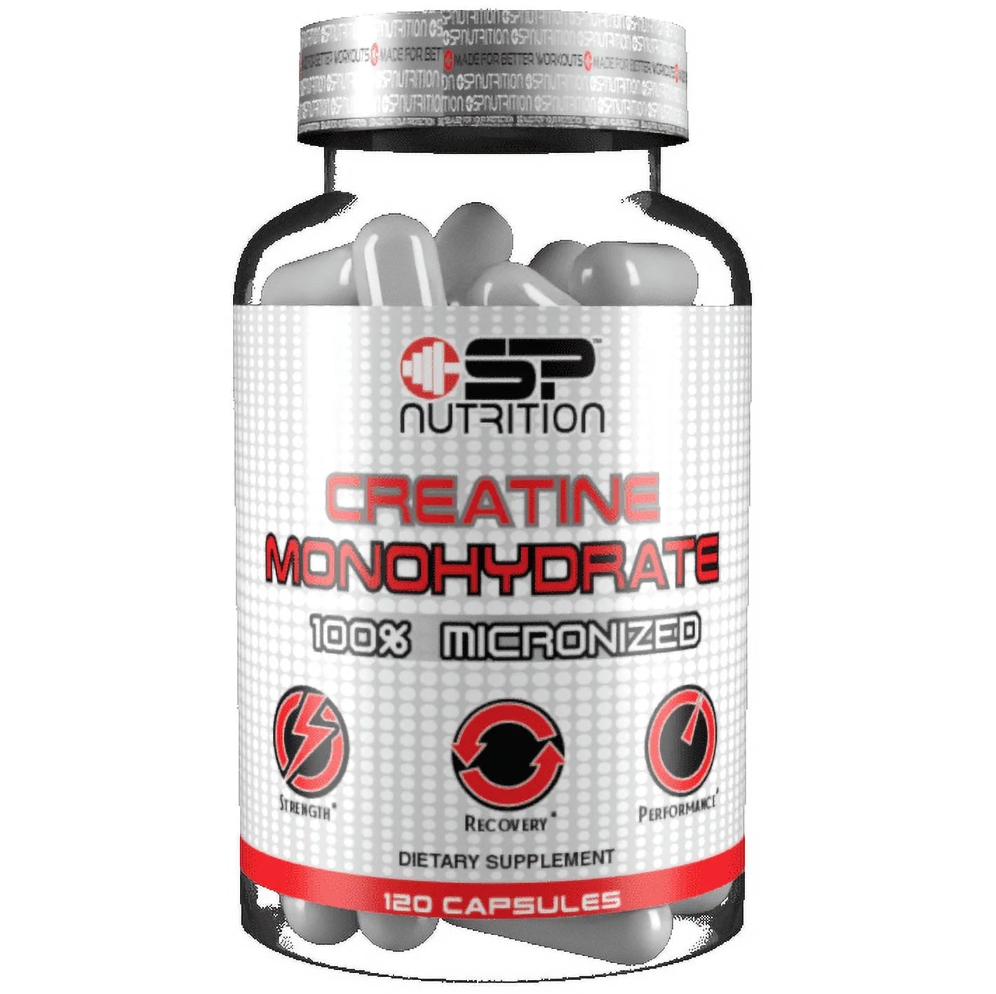 CREATINE MONOHYDRATE 120 Capsules, 3500 Mg per Serving, 24 Servings, Pure Creatine Micronized - Pre Workout
